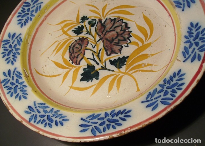 Antig&uuml;edades: GRAN  PLATO  CER&Aacute;MICA  XIX - Foto 6