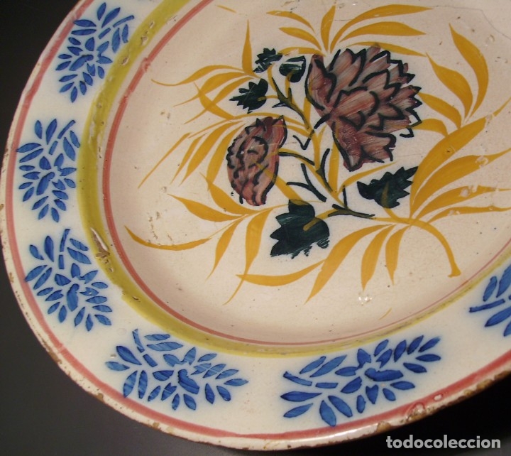 Antig&uuml;edades: GRAN  PLATO  CER&Aacute;MICA  XIX - Foto 7