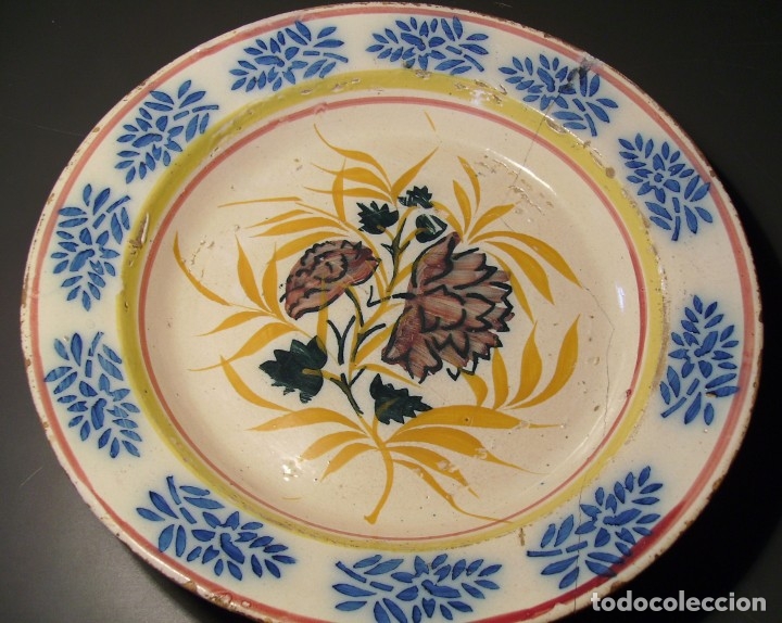 Antig&uuml;edades: GRAN  PLATO  CER&Aacute;MICA  XIX - Foto 8