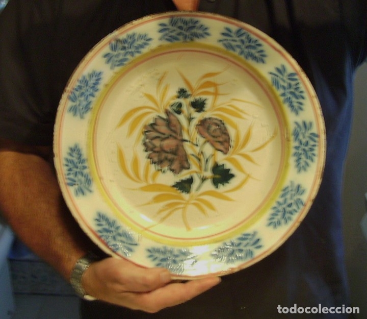 Antig&uuml;edades: GRAN  PLATO  CER&Aacute;MICA  XIX - Foto 15