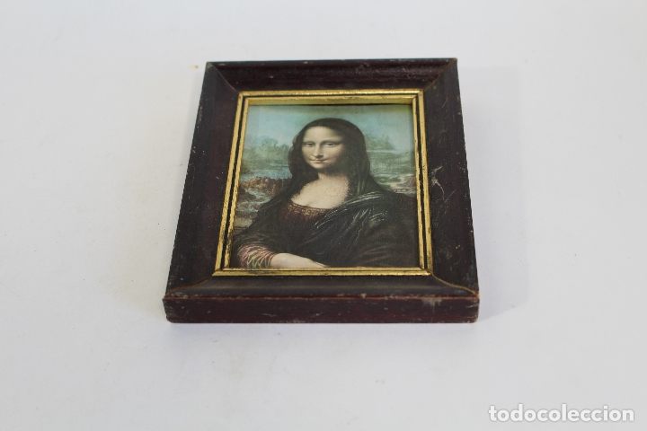 Antig&uuml;edades: cuadro peque&ntilde;o con lamina - Foto 3
