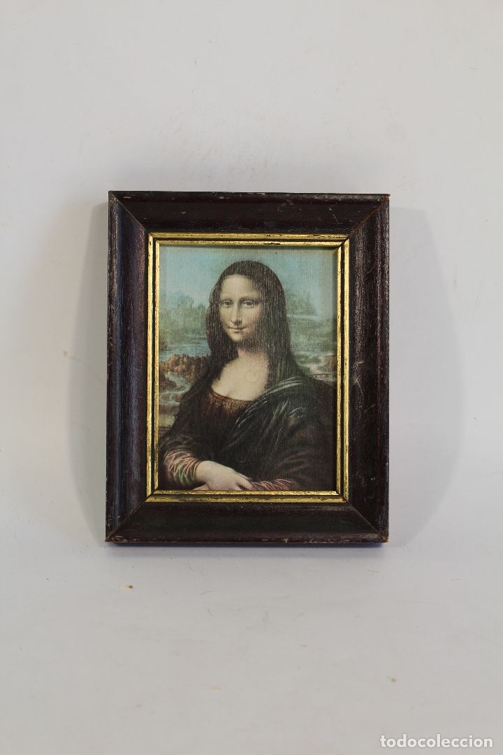 Antig&uuml;edades: cuadro peque&ntilde;o con lamina - Foto 1