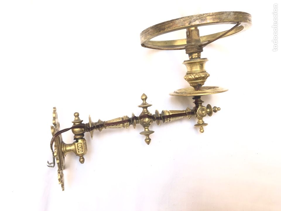 Antig&uuml;edades: Aplique de piano, bronce siglo XIX - Foto 10