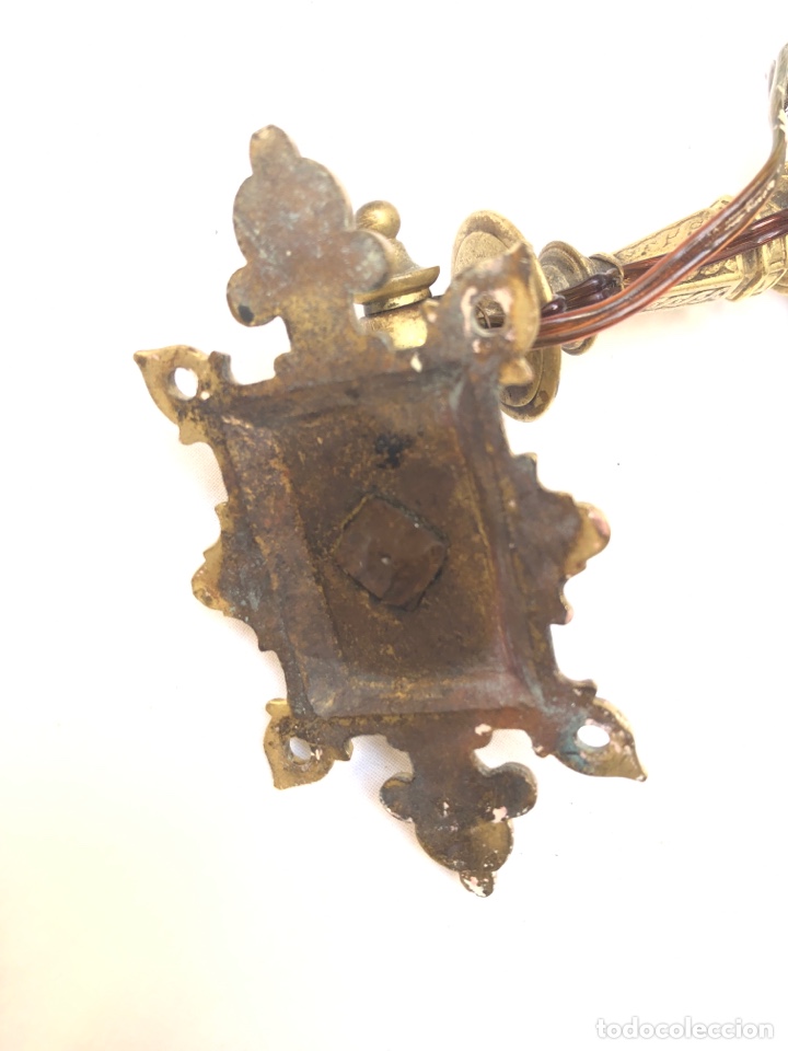 Antig&uuml;edades: Aplique de piano, bronce siglo XIX - Foto 12