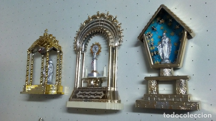 Antig&uuml;edades: 6 CAPILLITAS DE PL&Aacute;STICO CON V&Iacute;RGENES - Foto 6