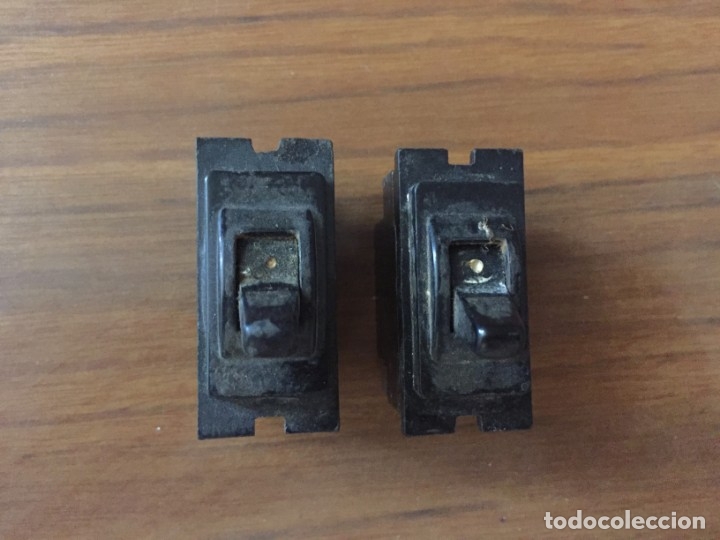 Antig&uuml;edades: LOTE CONJUNTO DE 2 INTERRUPTORES LLAVES DE LA LUZ - Foto 1