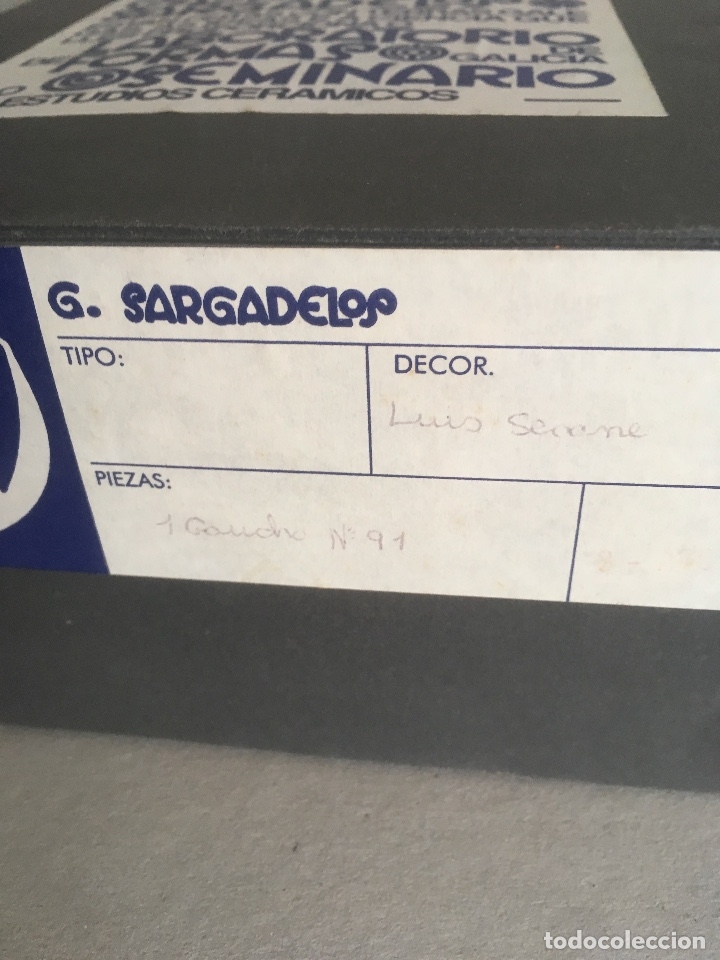 Antig&uuml;edades: Sargadelos. El Gaucho. Luis Seoane - Foto 7