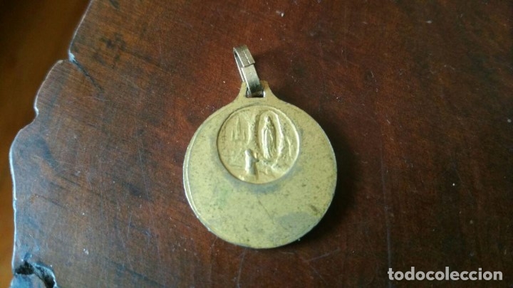 Antig&uuml;edades: MEDALLA VIRGEN DE LURDES 2,4 CM - Foto 2