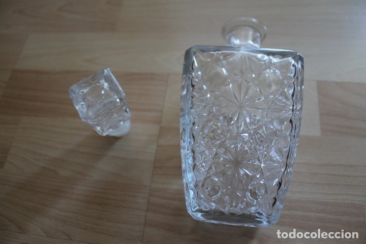 Antig&uuml;edades: LICORERA BOTELLA CRISTAL TALLADA - Foto 4