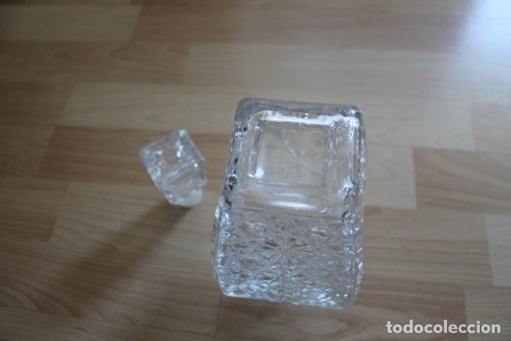 Antig&uuml;edades: LICORERA BOTELLA CRISTAL TALLADA - Foto 5