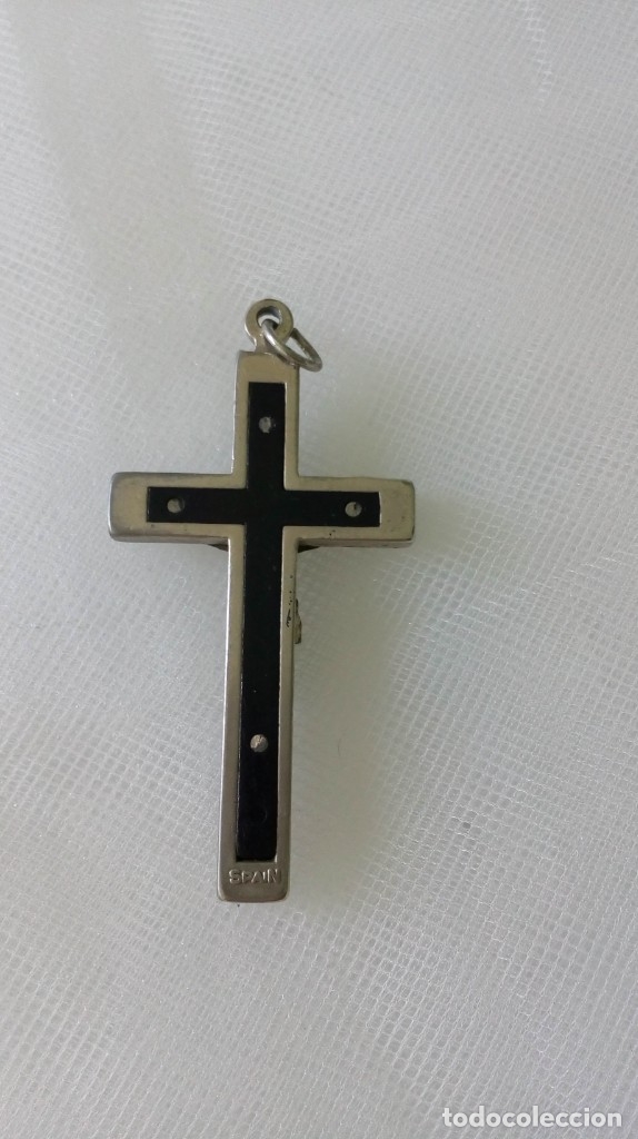 Antig&uuml;edades: Cruz de metal y madera - Foto 4