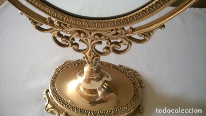 Antig&uuml;edades: ESPEJO TOCADOR DE BRONCE - Foto 5