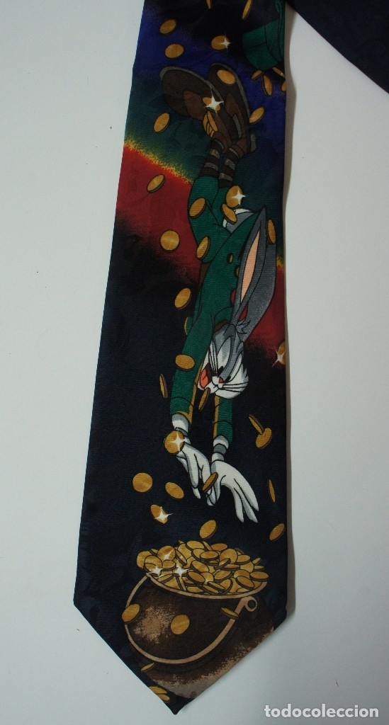 Antig&uuml;edades: CORBATA VINTAGE DISNEY BUGS BONNY . - Foto 2