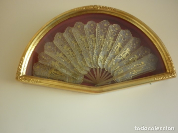 Antig&uuml;edades: ABANICO DE CELULOIDE - SIGLO XIX - Foto 2
