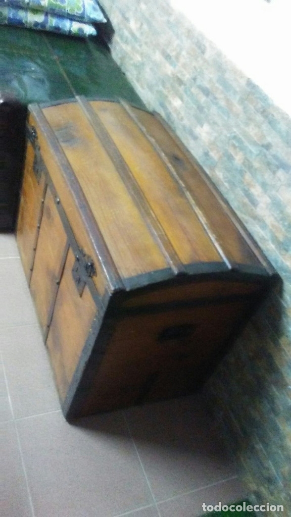Antig&uuml;edades: ANTIGUO Y PRECIOSO BA&Uacute;L DE MADERA - Foto 2