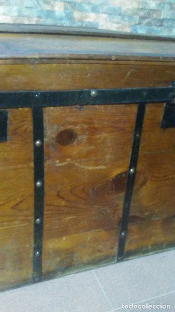Antig&uuml;edades: ANTIGUO Y PRECIOSO BA&Uacute;L DE MADERA - Foto 10