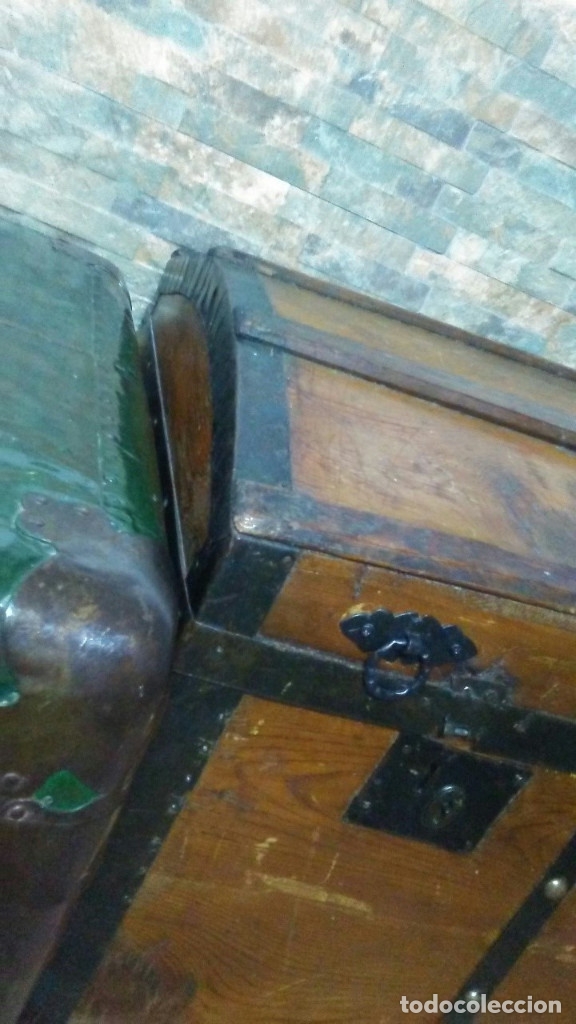 Antig&uuml;edades: ANTIGUO Y PRECIOSO BA&Uacute;L DE MADERA - Foto 11