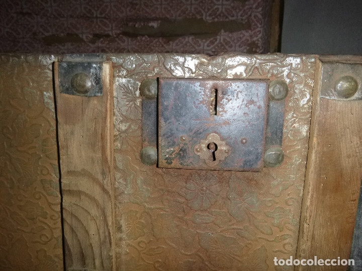 Antig&uuml;edades: ANTIGUO BAUL DE VIAJE - Foto 8
