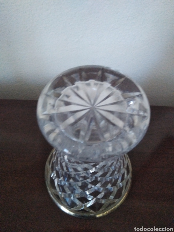 Antig&uuml;edades: Florero cristal y plata - Foto 3