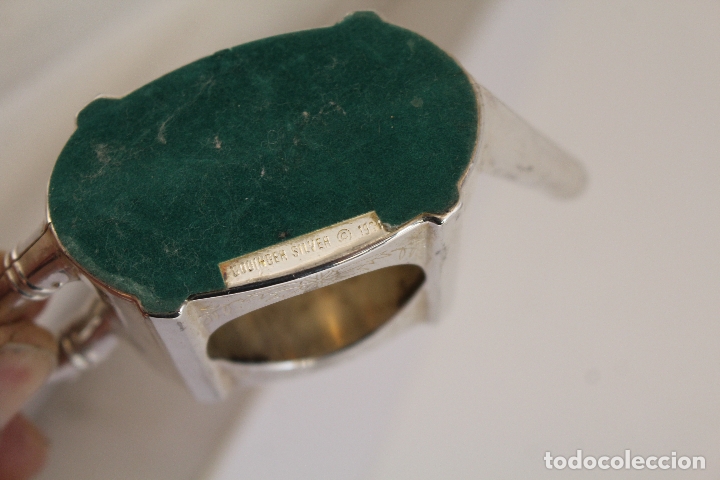 Antig&uuml;edades: tetera - servilletero - silver plated - Foto 2