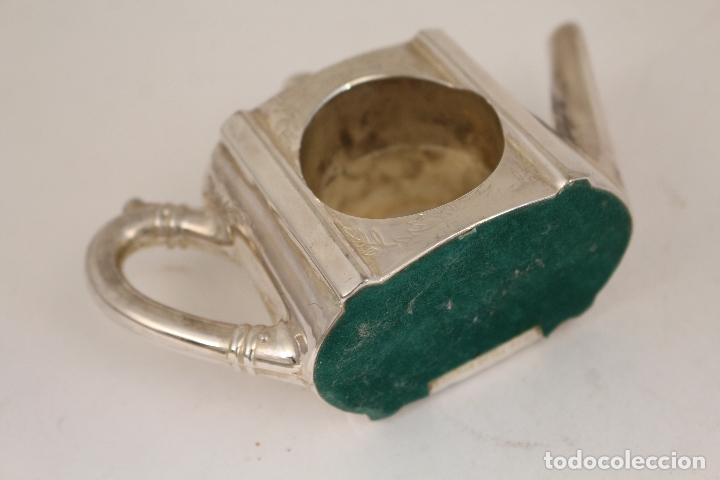 Antig&uuml;edades: tetera - servilletero - silver plated - Foto 4