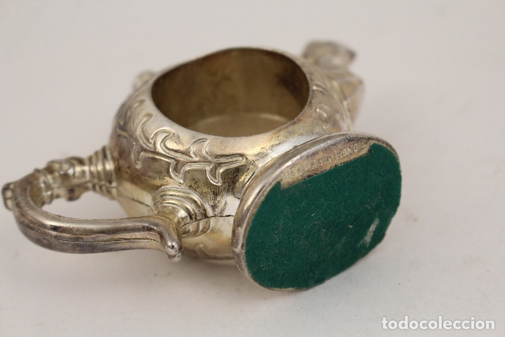 Antig&uuml;edades: tetera - servilletero - silver plated - Foto 2