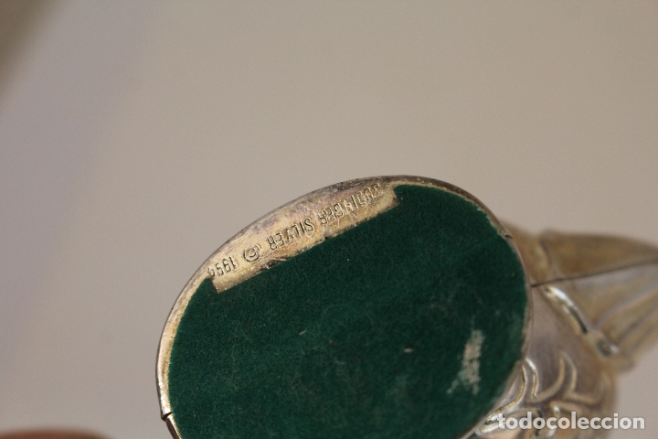 Antig&uuml;edades: tetera - servilletero - silver plated - Foto 4