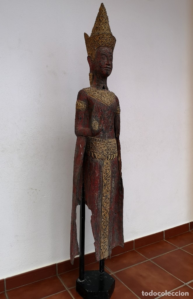 Antig&uuml;edades: Buda de Pie Abhaya Mudra - Foto 4