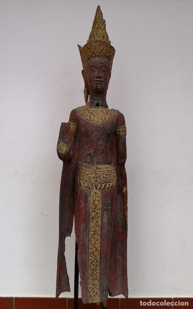 Antig&uuml;edades: Buda de Pie Abhaya Mudra - Foto 1