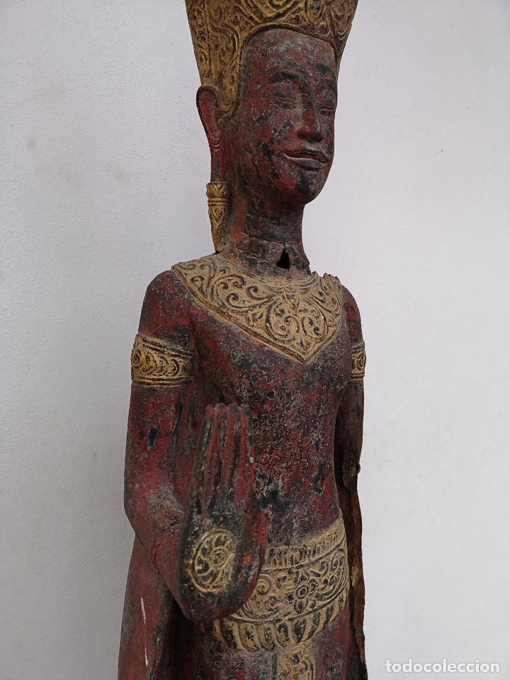 Antig&uuml;edades: Buda de Pie Abhaya Mudra - Foto 3