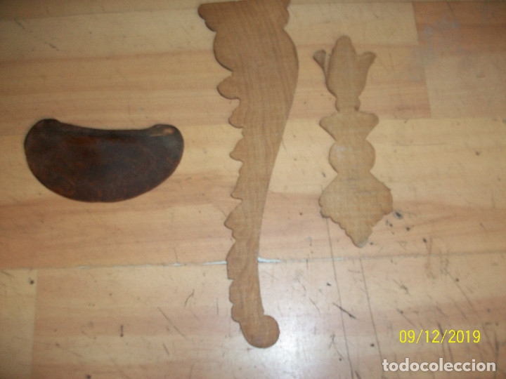 Antig&uuml;edades: LOTE DE 3 MOLDURAS DE MADERA - Foto 2