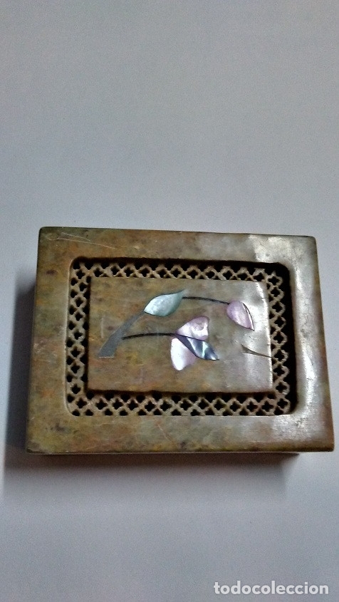 Antig&uuml;edades: CAJITA DE M&Aacute;RMOL CALADO - Foto 5