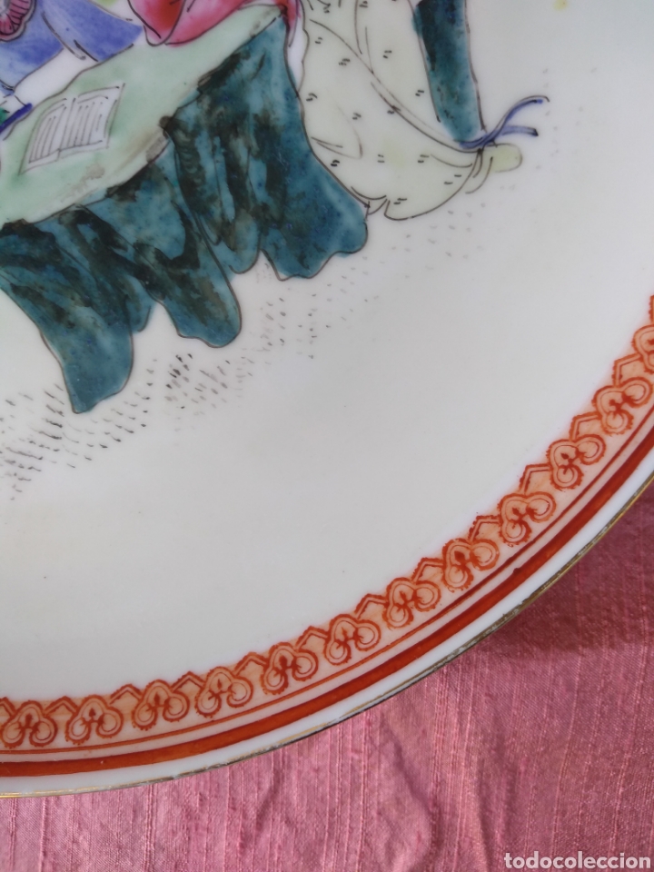 Antig&uuml;edades: Plato japon&eacute;s. Pintado a mano - Foto 6