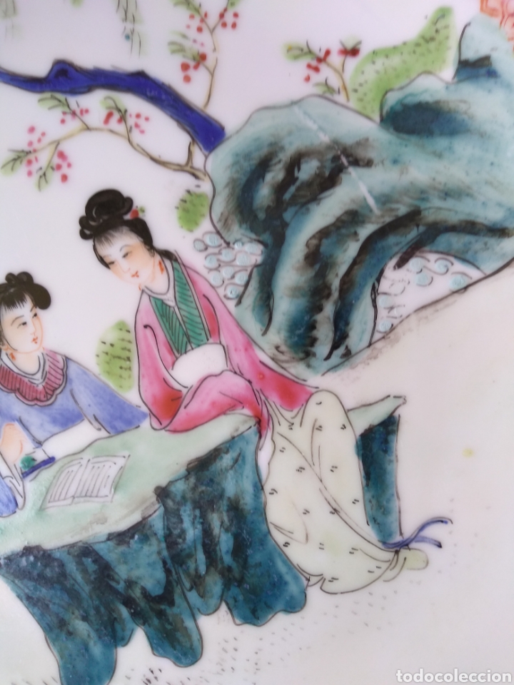 Antig&uuml;edades: Plato japon&eacute;s. Pintado a mano - Foto 4