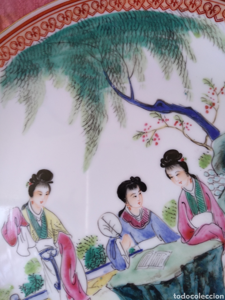 Antig&uuml;edades: Plato japon&eacute;s. Pintado a mano - Foto 3