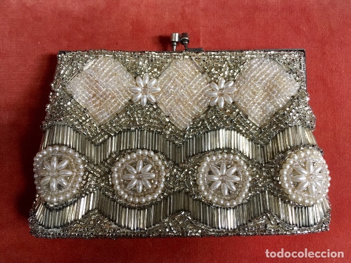 Antig&uuml;edades: Bolso decorado con cristales - Foto 3