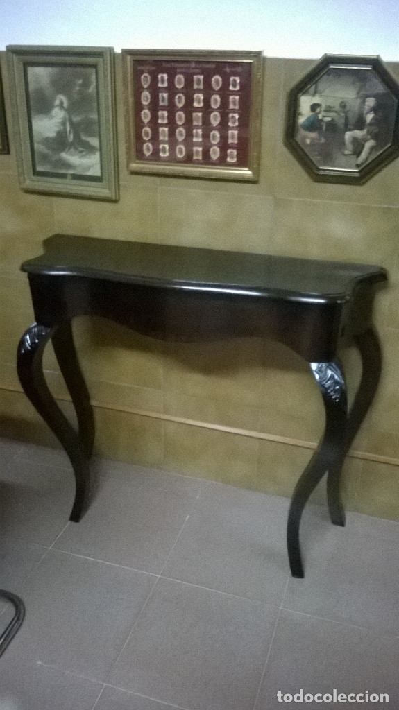 Antig&uuml;edades: CONSOLA ISABELINA DE NOGAL - Foto 1