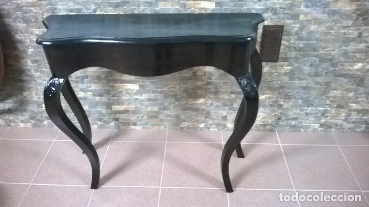 Antig&uuml;edades: CONSOLA ISABELINA DE NOGAL - Foto 9