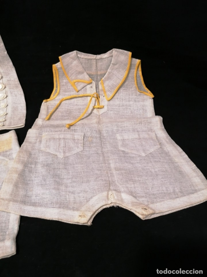Antigüedades: Antigua ropita de bebe s.XIX en hilo natural - Foto 2 - 176532142