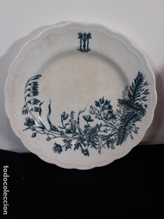 Antig&uuml;edades: Plato ceramica decorado - Foto 1