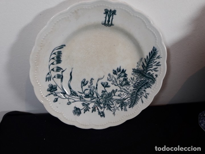 Antig&uuml;edades: Plato ceramica decorado - Foto 2