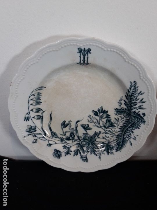 Antig&uuml;edades: Plato ceramica decorado - Foto 1