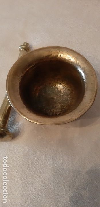 Antig&uuml;edades: Almirez antig&uuml;o de bronce - Foto 3