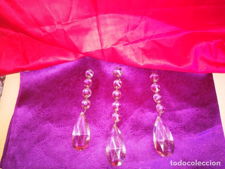 Antig&uuml;edades: LAGRIMAS CRISTAL LAMPARAS - Foto 2