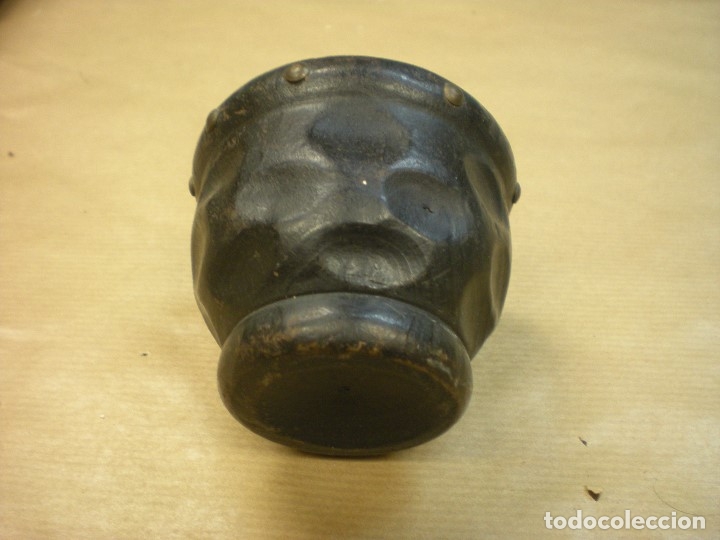 Antig&uuml;edades: ALMIREZ EN MADERA Y TACHUELAS H9CM D8CM - Foto 5
