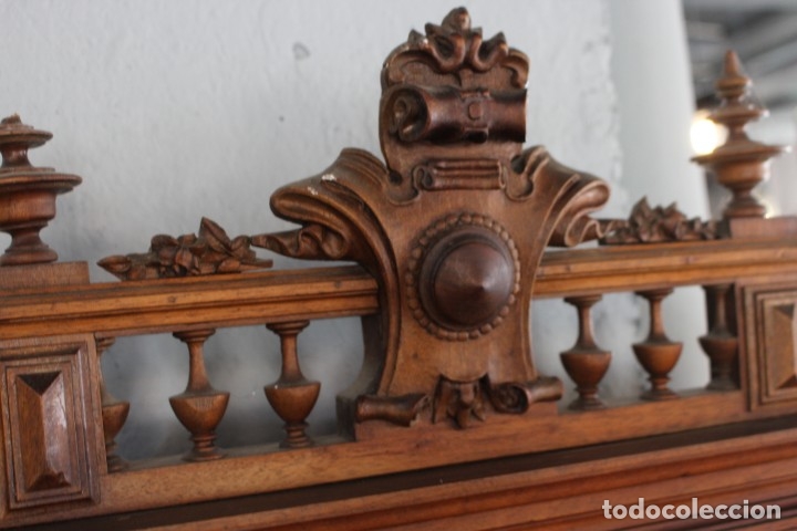 Antig&uuml;edades: C&oacute;moda con espejo realizada en Roble , siglo XIX. - Foto 16