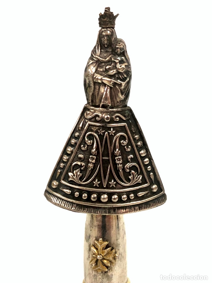 Antig&uuml;edades: VIRGEN DEL PILAR EN PLATA - S. XIX - Foto 4