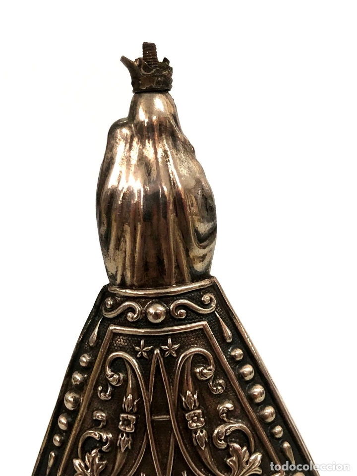 Antig&uuml;edades: VIRGEN DEL PILAR EN PLATA - S. XIX - Foto 8