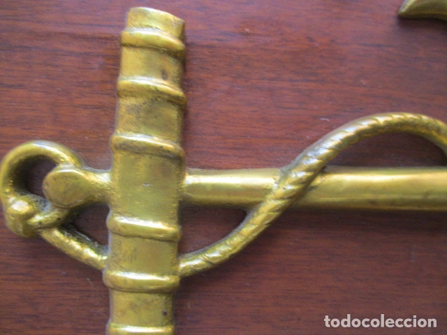 Antig&uuml;edades: Ancla decorativa bronce - Foto 2