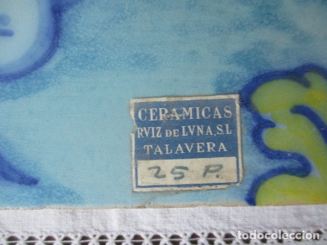 Antig&uuml;edades: Azulejo Talavera Ruiz de Luna - Foto 2